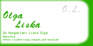 olga liska business card